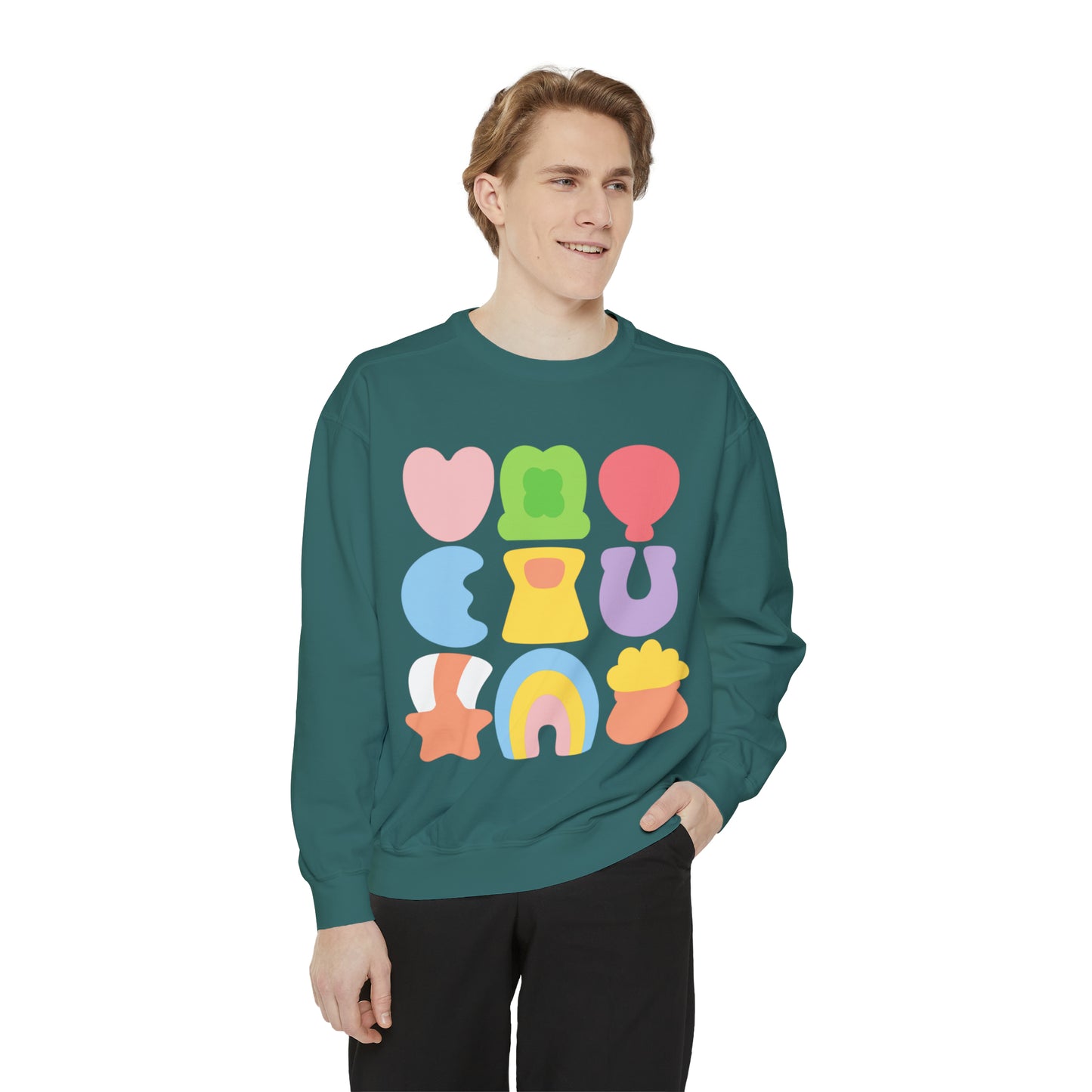 Lucky Marshmallow Unisex Garment-Dyed Sweatshirt
