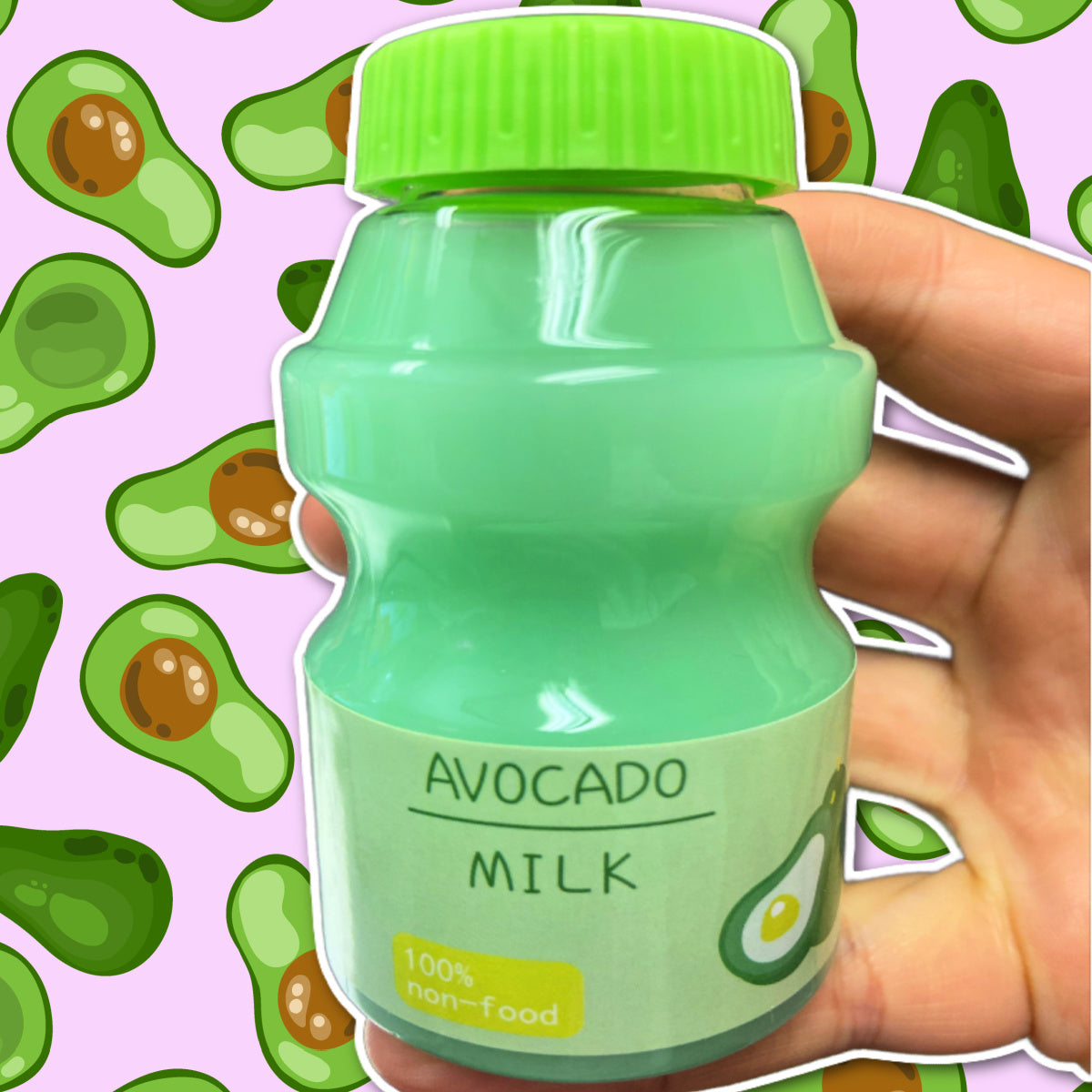 Avocado Milk Water Slime DIY