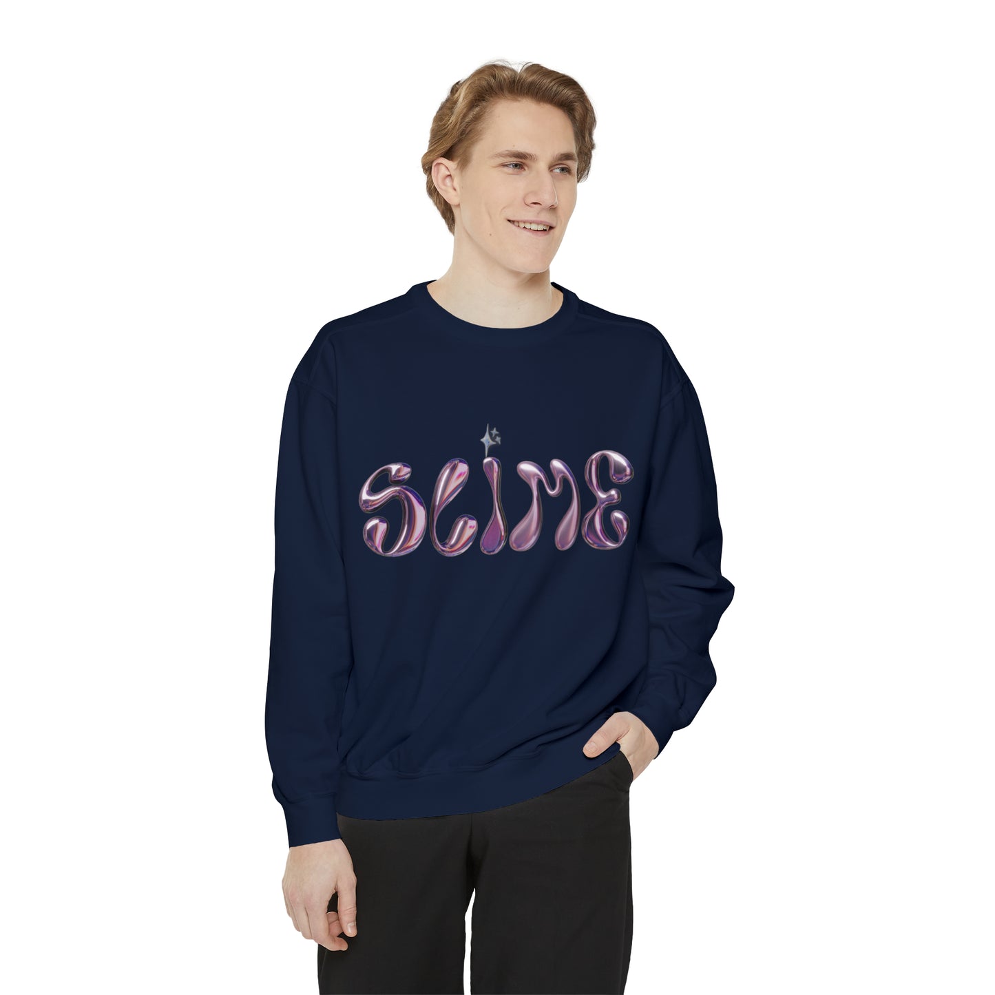 SLIME Crew Garment-Dyed Sweatshirt