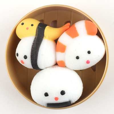 Mini Sushi Squishy 3 Pack in Case
