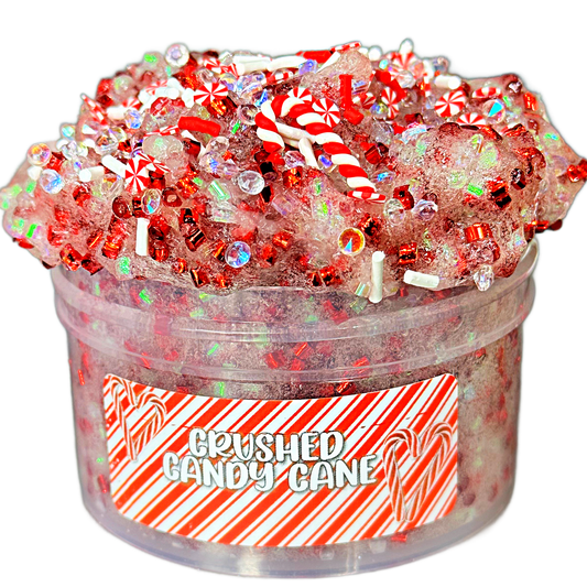 Crushed Candy Cane Slime DIY