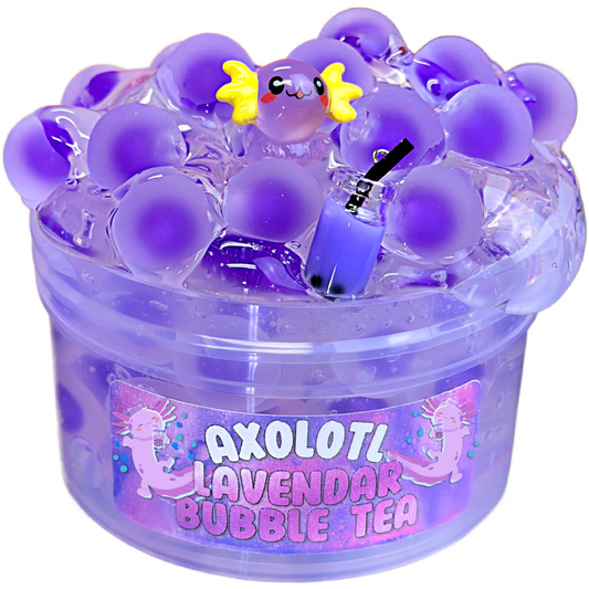 Axolotl Lavender Bubble Tea Slime