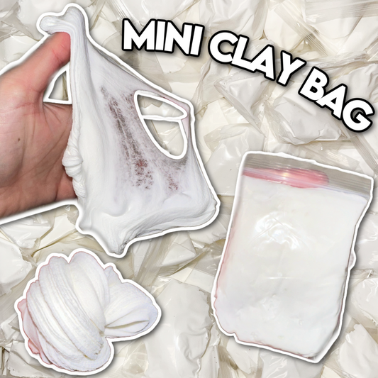 White Airdry Clay Bag: Slime Add In DIY Butter Slime