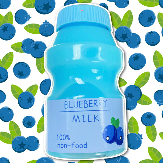 Blueberry Milk Water Slime DIY