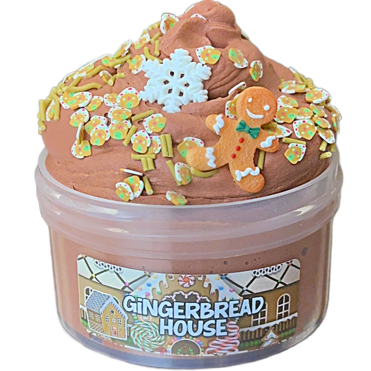 Gingerbread House Slime DIY