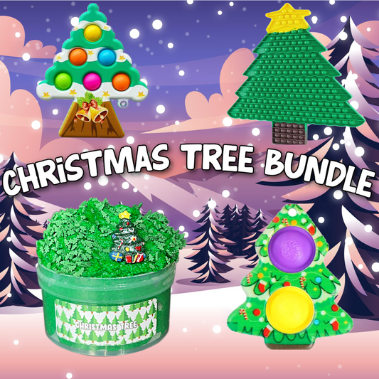 Christmas Tree Slime + Fidget Bundle