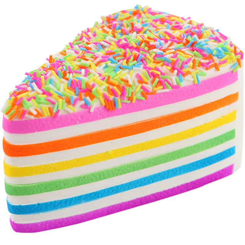 Jumbo Rainbow Cake Squishy 9 x 5 inches (HUGE)