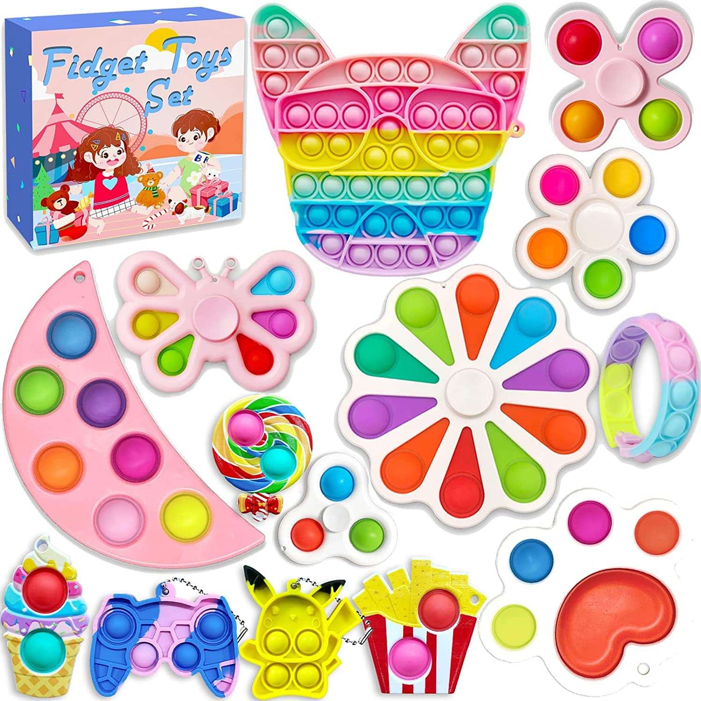 Fidget Toy Bundle Pack (15+ Fidgets)
