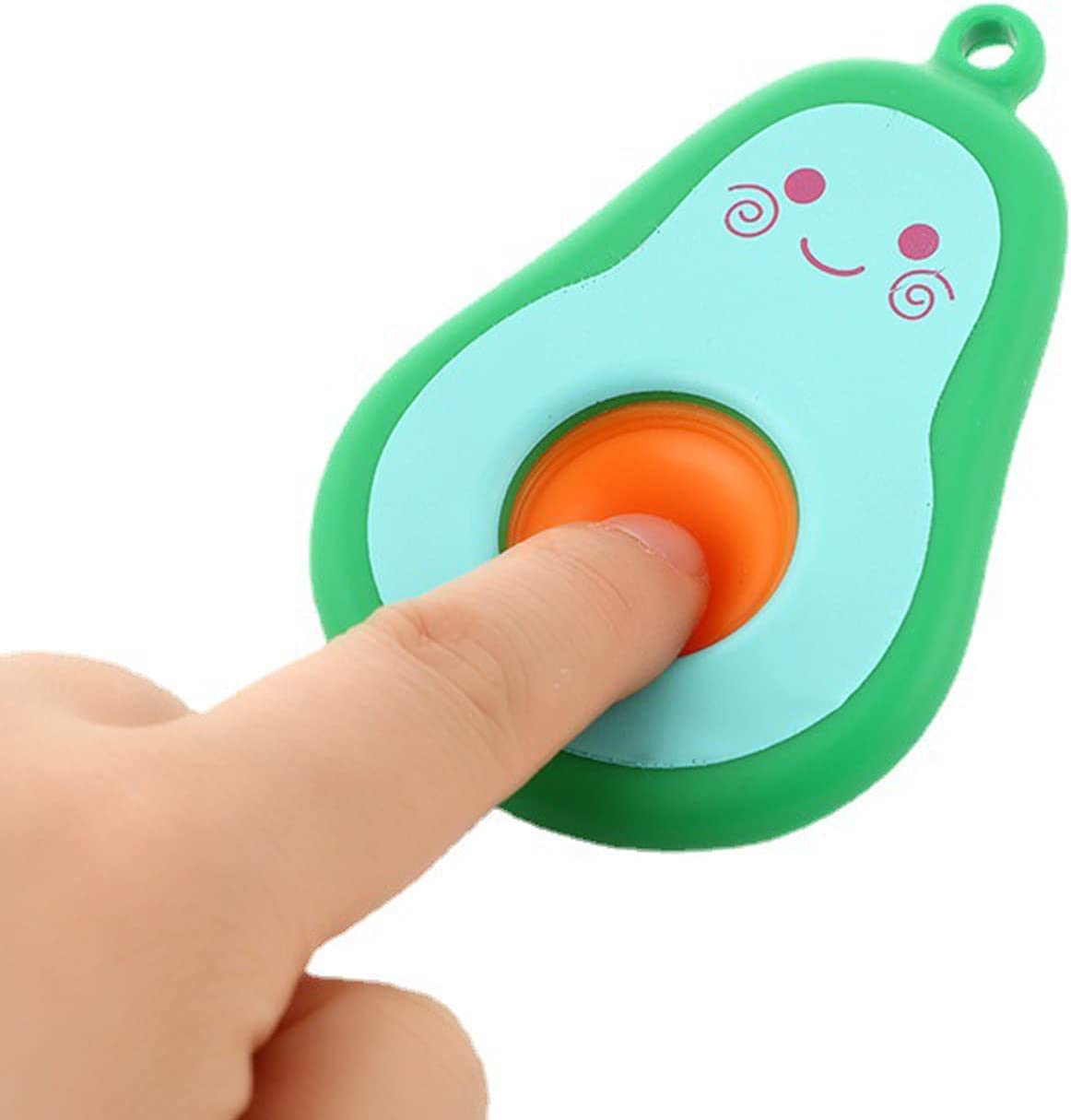 Avocado Dimple Fidget Keychain