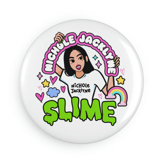 Nichole Jacklyne Slime Button Magnet, Round (1 & 10 pcs)