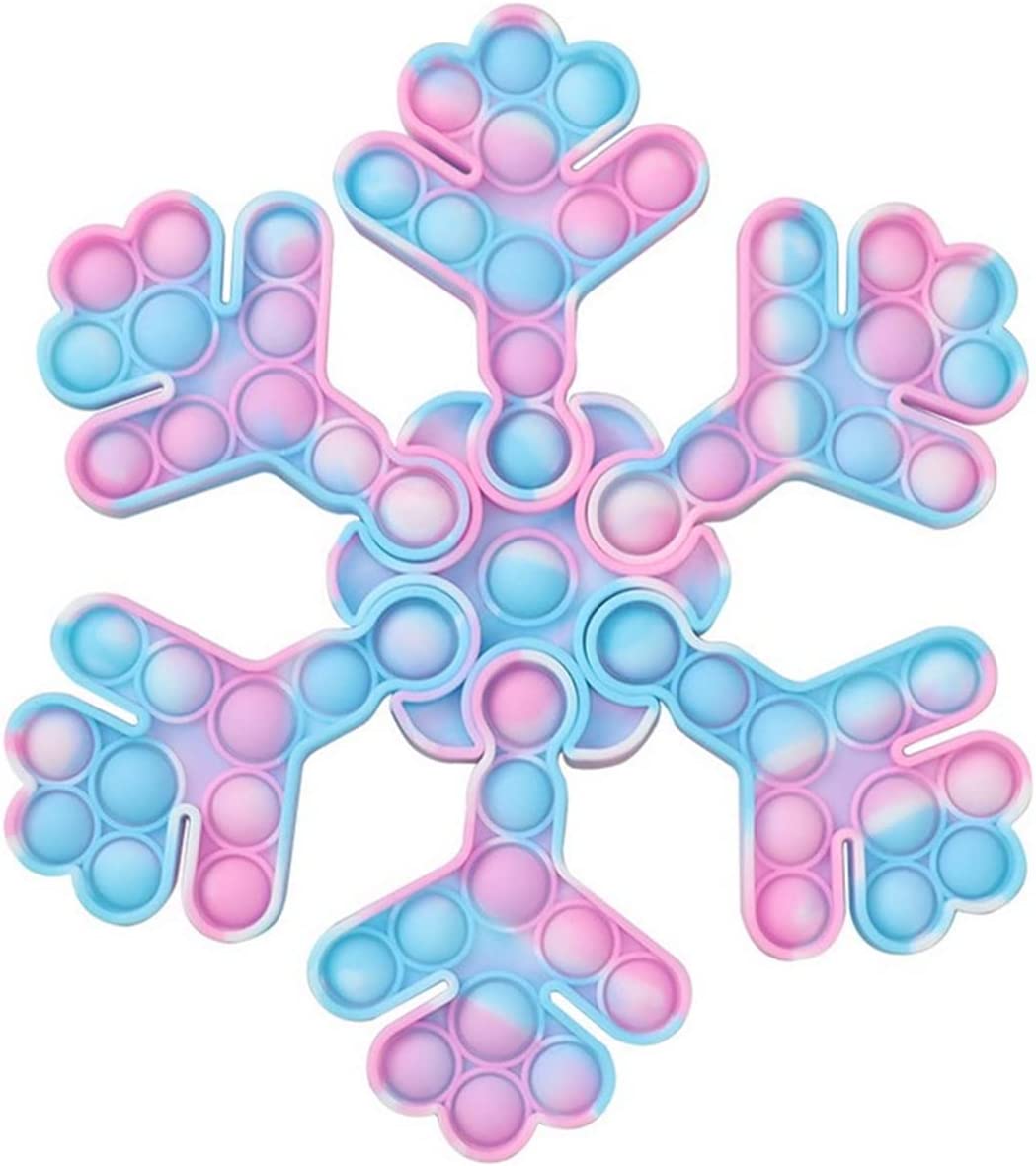 Snowflake Pop It Puzzle Fidget Snow