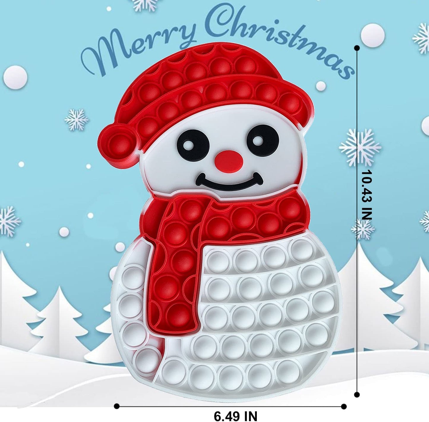 Snowman Pop It Christmas Fidget