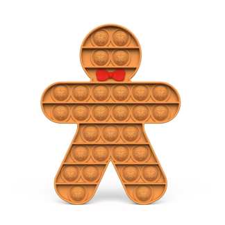 Gingerbread Man Pop It Fidget Christmas