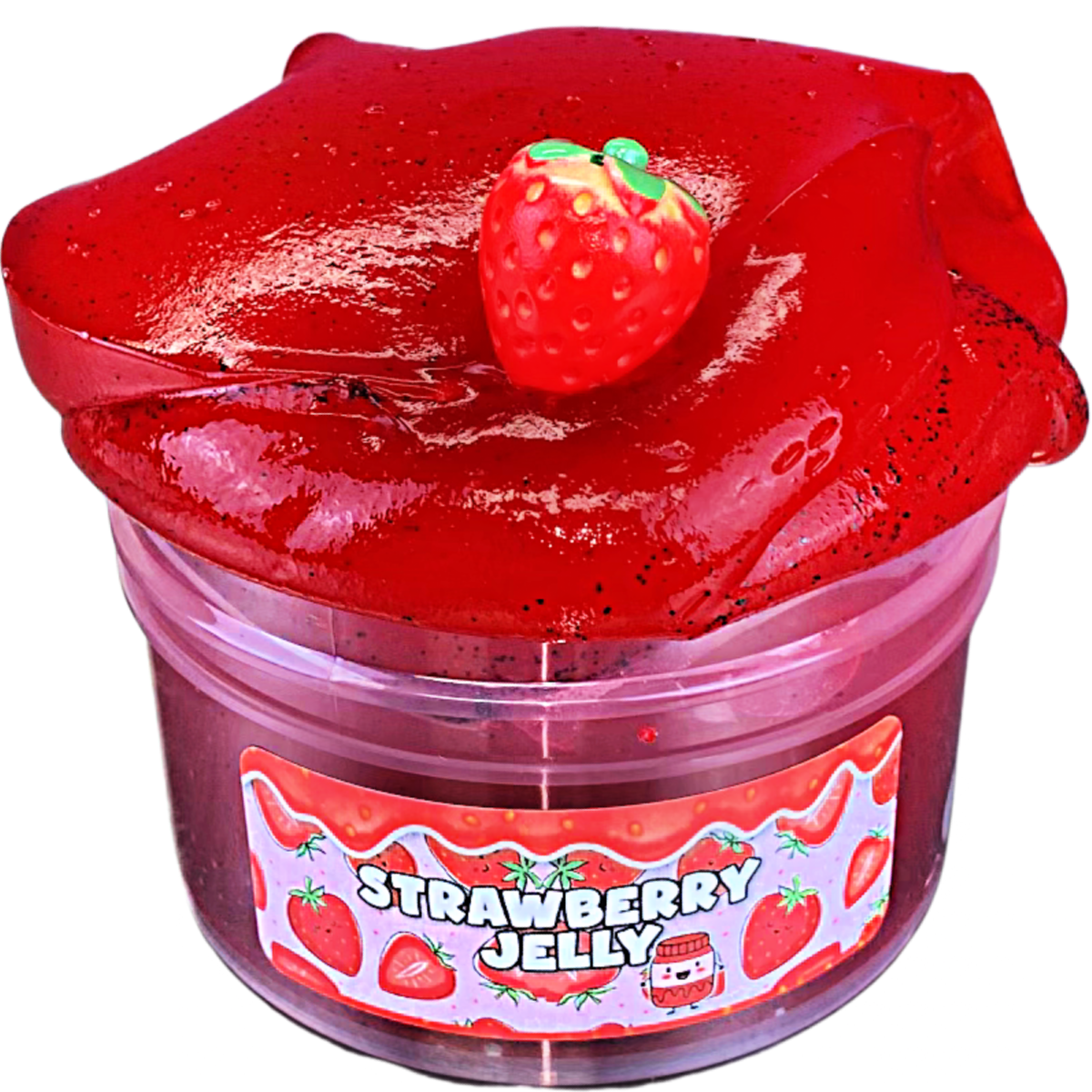 Fresh Strawberry Jelly Slime DIY