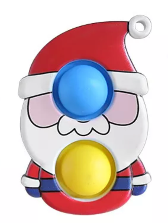 Santa Dimple Keychain Fidget Christmas (1PC random)