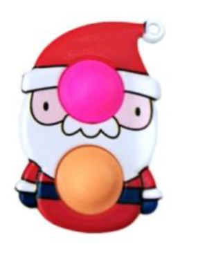 Santa Dimple Keychain Fidget Christmas (1PC random)
