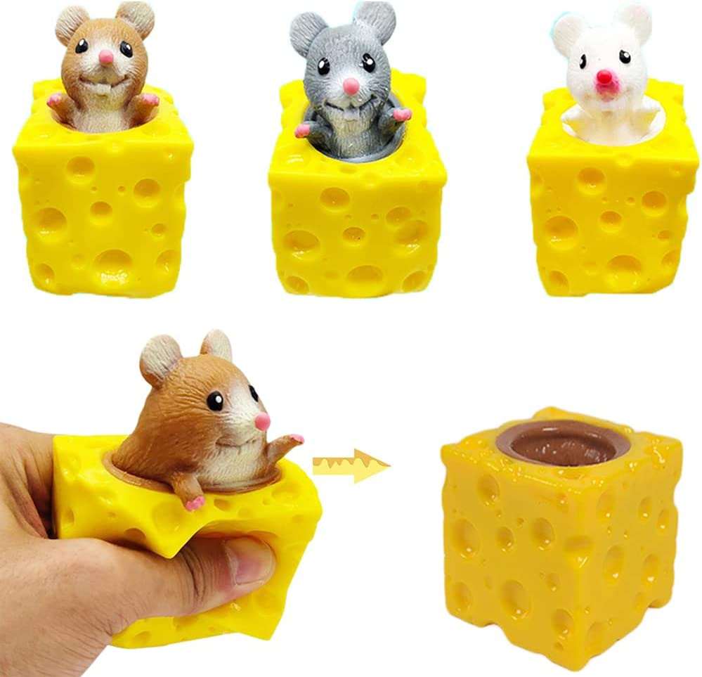 Mouse in Cheese Pop Up Fidget Cup (1 msc color)